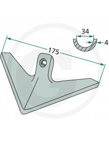 Radlička 175x4mm